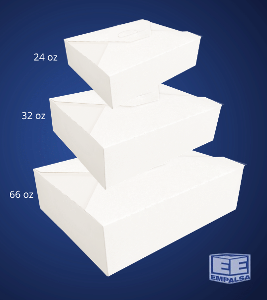Caja de cartón para alimentos med de 32oz/946ml 360 pzas - Imagen 4