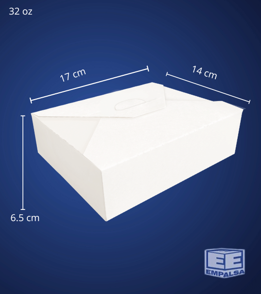 Caja de cartón para alimentos med de 32oz/946ml 360 pzas - Imagen 2
