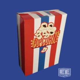 Caja para palomitas grande con diseño de rayas